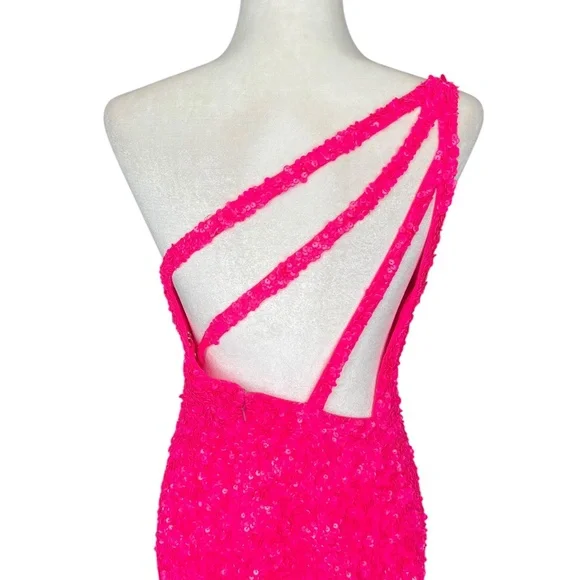 open lace back dress Sherri Hill 56179 main image 1